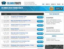 Tablet Screenshot of columbusstadium.com